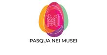 uova di pasqua dei colori dei loghi dei Musei in Comune